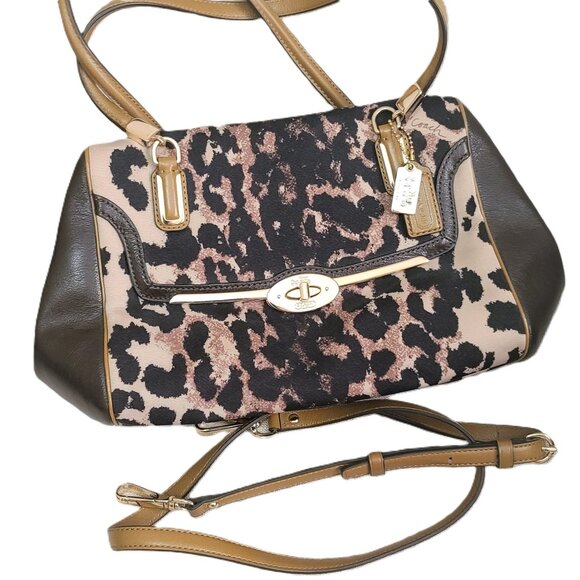 Coach Leopard Madison Handbag 25642 with COA certificate - Picture 4 of 14